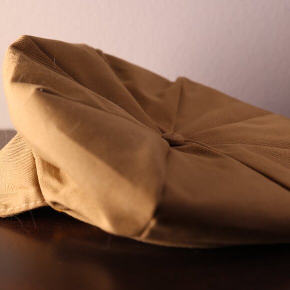 Vintage 1940's Driving Cap in Khaki with chin strap - Picture 6 of 10